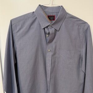 UNTUCKit Men's Gray Dress Shirt - Medium Slim Fit